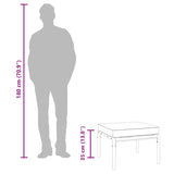 Garden Footstools with Grey Cushions 2 pcs 60x60x35 cm Steel - Low Angle