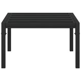 Garden Coffee Table Black 60x60x35 cm Steel