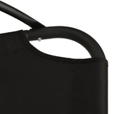 Garden Swing Chair with Cushion Cream Oxford Fabric and Steel - Close-Up Angle