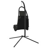 Garden Swing Chair with Cushion Dark Grey Oxford Fabric&Steel - 45-Degree Angle