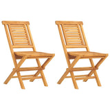Folding Chairs 2 pcs 47x63x90 cm Solid Wood Teak