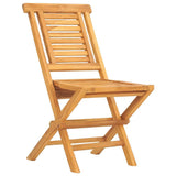 Folding Garden Chairs 2 pcs 47x63x90 cm Solid Wood Teak - Side View