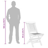Folding Chairs 2 pcs 47x63x90 cm Solid Wood Teak