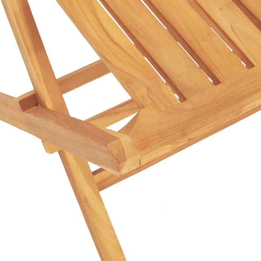 Folding Chairs 2 pcs 47x47x89 cm Solid Wood Teak