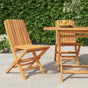 Folding Chairs 2 pcs 47x47x89 cm Solid Wood Teak