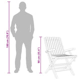 Folding Garden Chairs 2 pcs 61x67x90 cm Solid Wood Teak - Extra Image