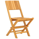 Folding Garden Chairs 2 pcs 47x61x90 cm Solid Wood Teak - Side View