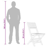 Folding Garden Chairs 2 pcs 47x61x90 cm Solid Wood Teak