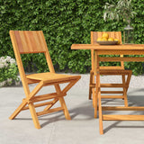 Folding Garden Chairs 2 pcs 47x61x90 cm Solid Wood Teak