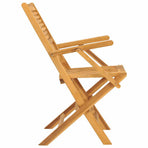 Folding Chairs 2 pcs 55x62x90 cm Solid Wood Teak