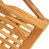 Folding Garden Chairs 2 pcs 55x62x90 cm Solid Wood Teak - Close-Up Angle