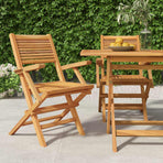 Folding Chairs 2 pcs 55x62x90 cm Solid Wood Teak