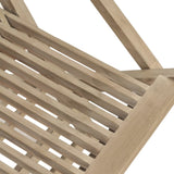 Folding Garden Chairs 2 pcs Grey 56x61x89 cm Solid Wood Teak - Close-Up Angle