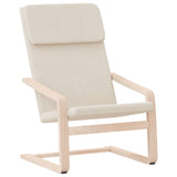 Relaxing Chair Cream Fabric - Front View