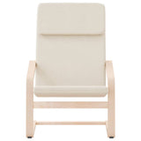 Relaxing Chair Cream Fabric - Top-Down View