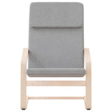 Relaxing Chair Light Grey Fabric - Top-Down View