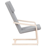 Relaxing Chair Light Grey Fabric - 45-Degree Angle