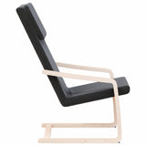 Relaxing Chair Black Fabric - 45-Degree Angle