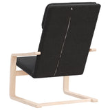 Relaxing Chair Black Fabric - Rear View