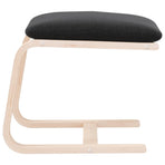 Footstool Black 51x41x40 cm Fabric