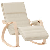 Rocking Chair Cream Fabric - Front View