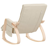 Rocking Chair Cream Fabric - 45-Degree Angle