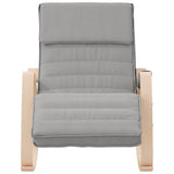 Rocking Chair Light Grey Fabric