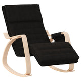 Rocking Chair Black Fabric - Front View