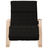 Rocking Chair Black Fabric - Side View