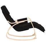 Rocking Chair Black Fabric - Top-Down View