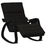 Rocking Chair Black Fabric - Front View