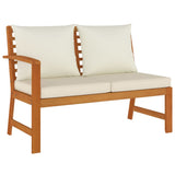 6 Piece Garden Dining Set with Cushions Solid Wood Acacia - Top-Down View