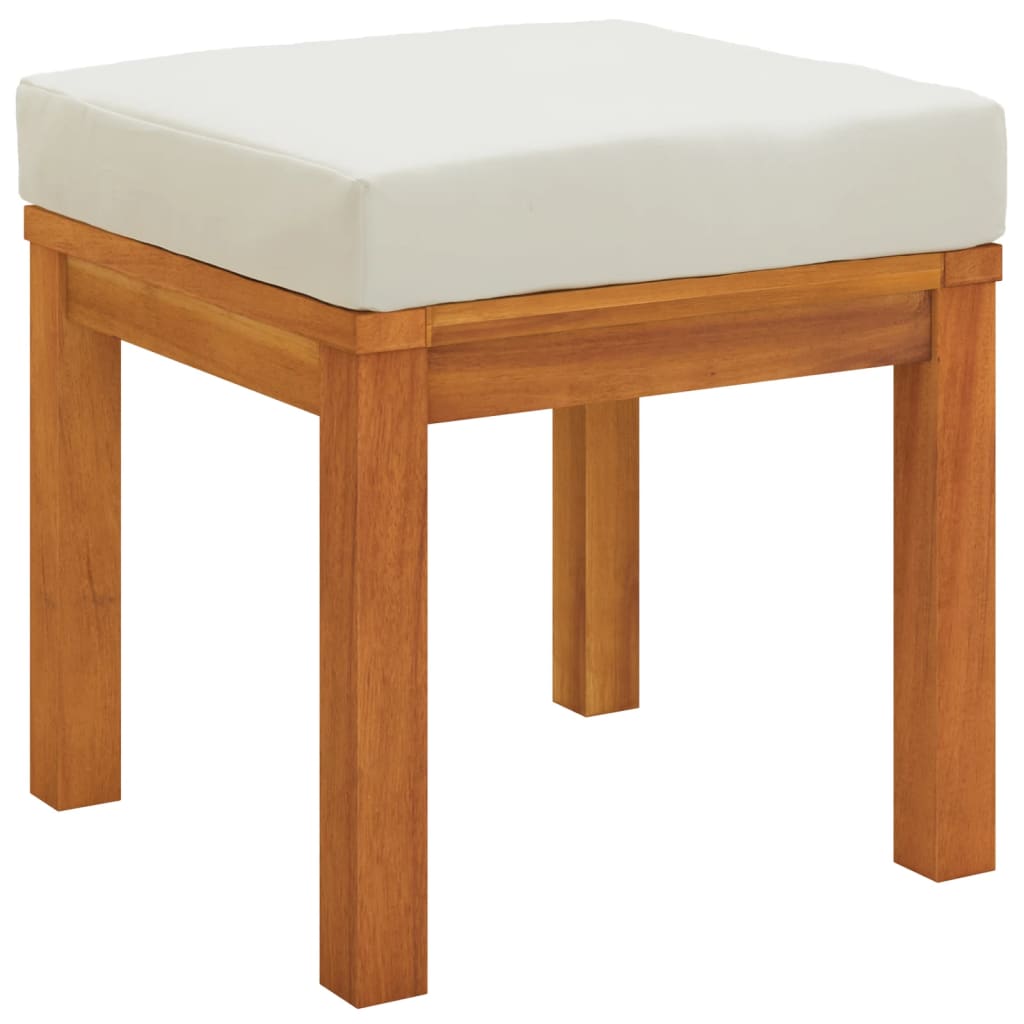 11 Piece Garden Dining Set with Cushions Solid Wood Acacia