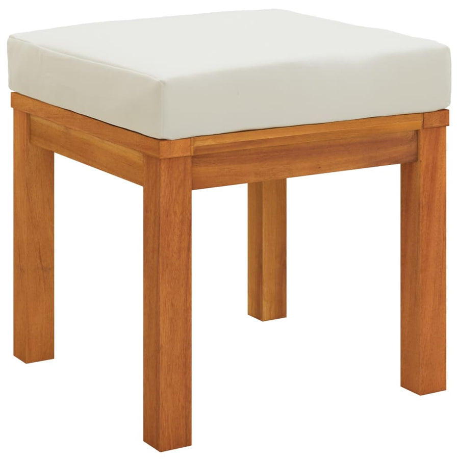 9 Piece Garden Dining Set with Cushions Solid Wood Acacia