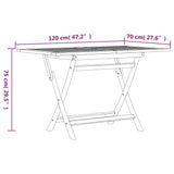 5 Piece Garden Dining Set Solid Wood Teak - Extra Image