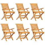 7 Piece Garden Dining Set Solid Wood Teak - Side View