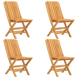 5 Piece Garden Dining Set Solid Wood Teak - Side View