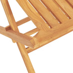 5 Piece Garden Dining Set Solid Wood Teak