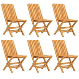 7 Piece Garden Dining Set Solid Wood Teak - Side View