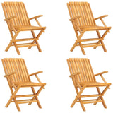 5 Piece Garden Dining Set Solid Wood Teak - Side View