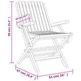 5 Piece Garden Dining Set Solid Wood Teak - Low Angle