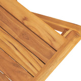 7 Piece Garden Dining Set Solid Wood Teak - 45-Degree Angle