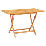 5 Piece Garden Dining Set Solid Wood Teak - Rear View