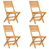 5 Piece Garden Dining Set Solid Wood Teak - Side View