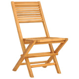 7 Piece Garden Dining Set Solid Wood Teak - Top-Down View
