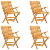 5 Piece Garden Dining Set Solid Wood Teak