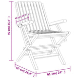 5 Piece Garden Dining Set Solid Wood Teak - Low Angle