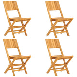5 Piece Garden Dining Set Solid Wood Teak - Side View