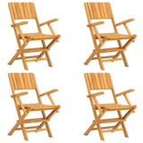 5 Piece Garden Dining Set Solid Wood Teak - Side View