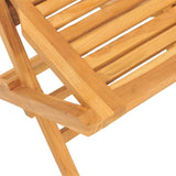 5 Piece Garden Dining Set Solid Wood Teak - 45-Degree Angle